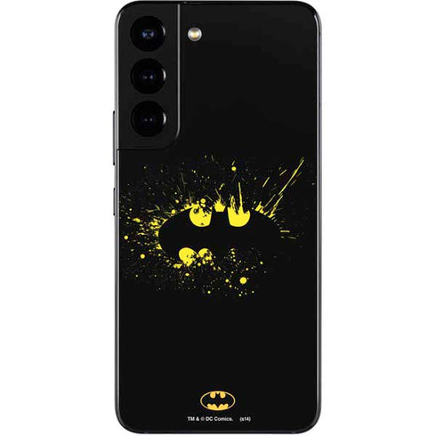 DC Comics Batman Logo Yellow Splash Galaxy S22 Skin